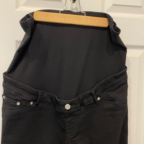 NWT Ilouity Black Wide Leg Maternity Jeans - Picture 9 of 12
